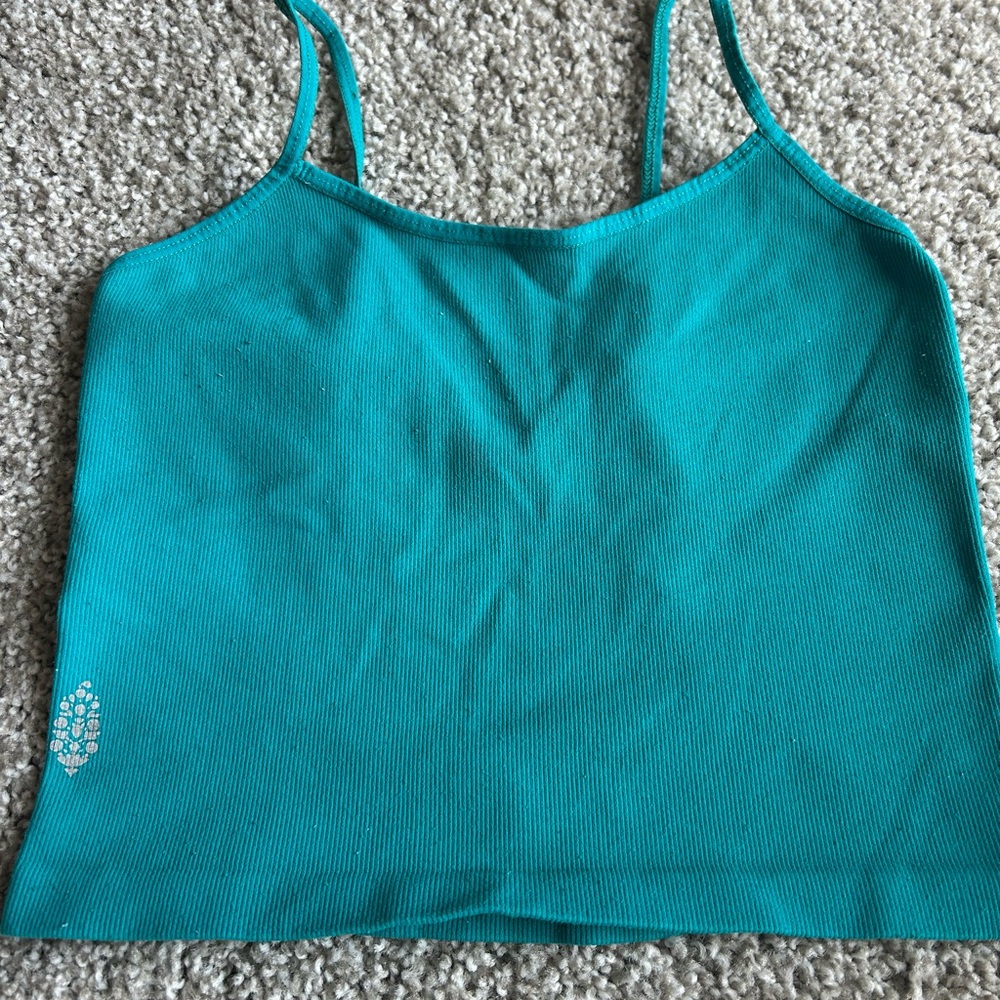 Free People Tighten Up Tank Teal